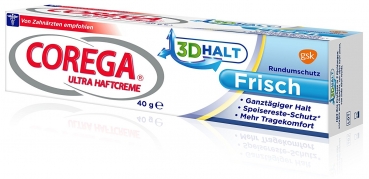 2er Corega Ultra Haftcreme Frisch, 40 g, (2 x 40 g)